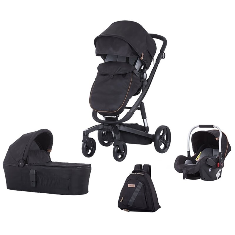 Chipolino - carucior 3 in 1 electra, negru