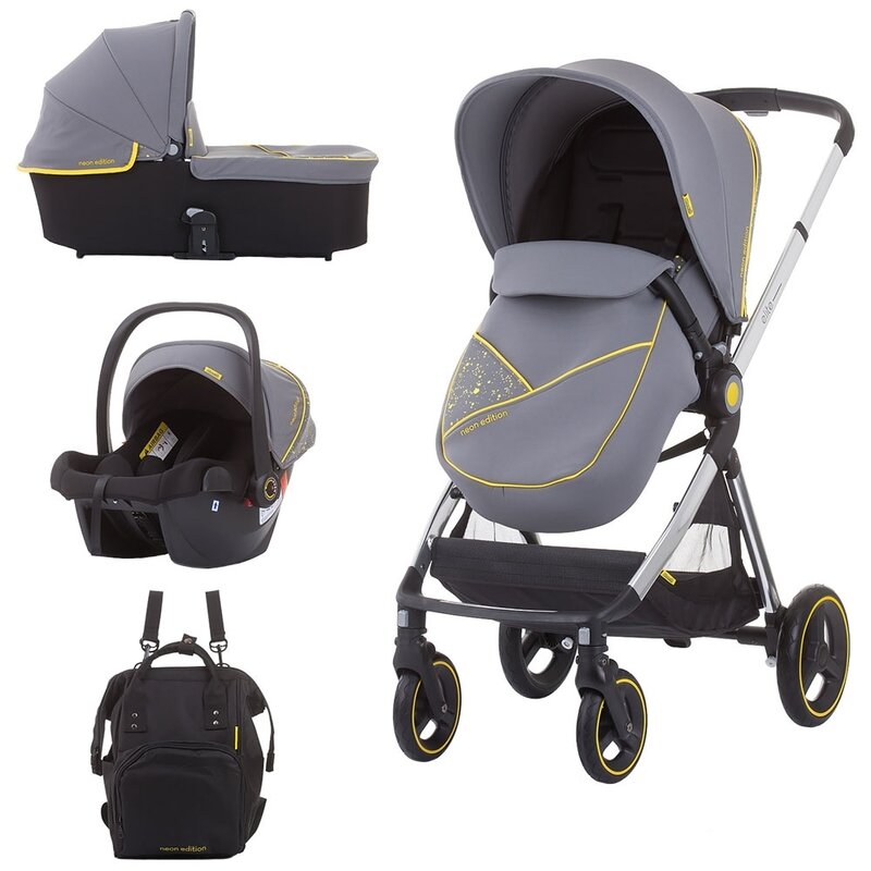 Chipolino - carucior elite 3 in 1 platinum