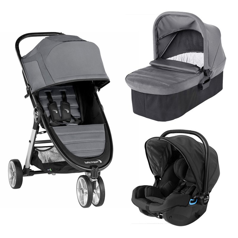 Baby jogger - carucior city mini 2, sistem 3 in 1, slate