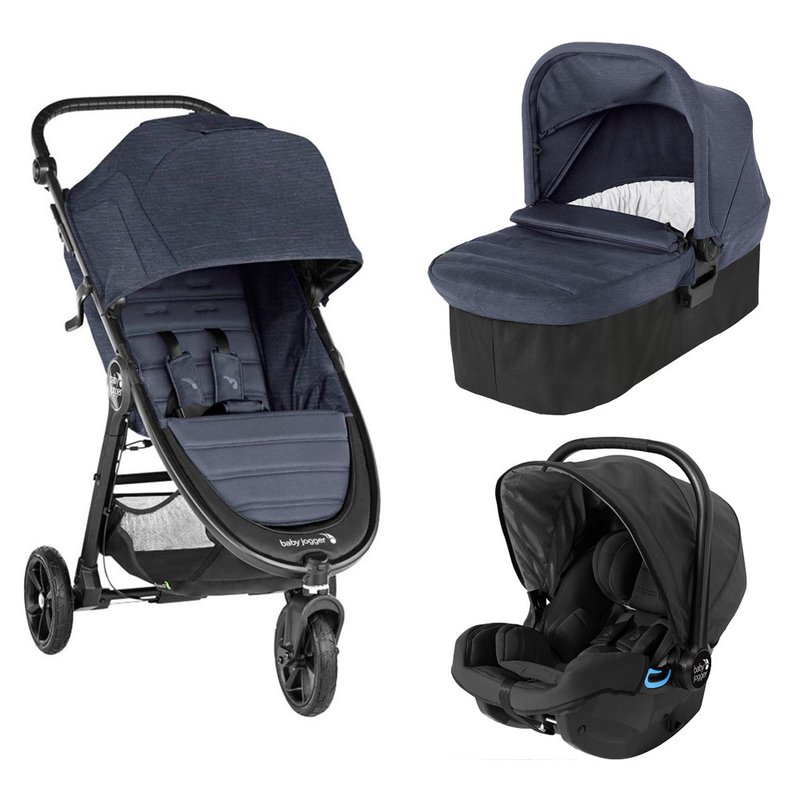Baby jogger - carucior city mini gt2, sistem 3 in 1, carbon