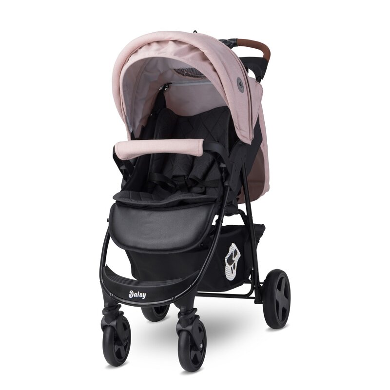 Lorelli - carucior sport daisy cu acoperitoare pentru picioare cameo, negru/roz