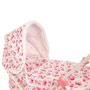 Carucior de papusi, BabyTrold, Maner reglabil 56-62 cm, 35x63x62 cm, Alb/ Roz - 7