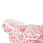 Carucior de papusi, BabyTrold, Maner reglabil 56-62 cm, 35x63x62 cm, Alb/ Roz - 8
