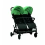 Carucior gemeni, Asalvo, Henry, Pliabil, Pana la 15 kg fiecare, Cu cadru din otel, Capotina reglabila in 3 pozitii, Cu bara de protectie, Suport de picioare reglabil, Cu 2 cosuri depozitare, 0 luni+, Green, Resigilat - 9