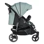 Carucior gemeni, Bebe Stars, Double Trouble, De la nastere pana la 22 Kg, Cadru din aluminiu, Pliabil, Spatar reglabil in 5 pozitii, Cu 2 saci de picioare, 2 huse de ploaie si suport pahar, Conform cu EN1888-1,2:2018, Petrol, Resigilat - 3