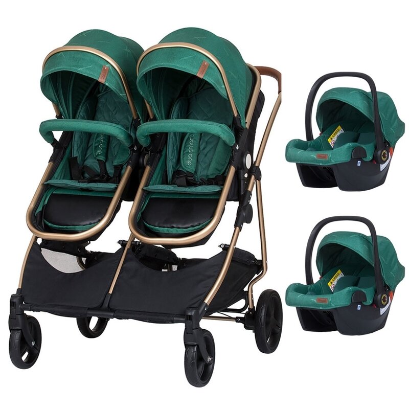 Chipolino - carucior gemeni duo smart 3 in 1 avocado