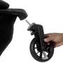 Carucior gemeni pliabil Twinside, Jane, Pliere rapida cu o mana, De la nastere pana la 22 Kg, Cu huse pentru ploaie, Spatare independente, Cu suspensii, Conform cu EN 1888-2:2018+A1:2023, Coal - 11