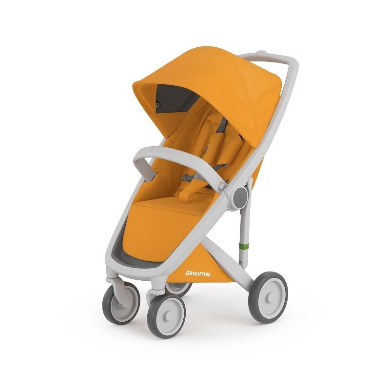 Greentom - carucior, , classic upp, 100% ecologic, grey sunflower