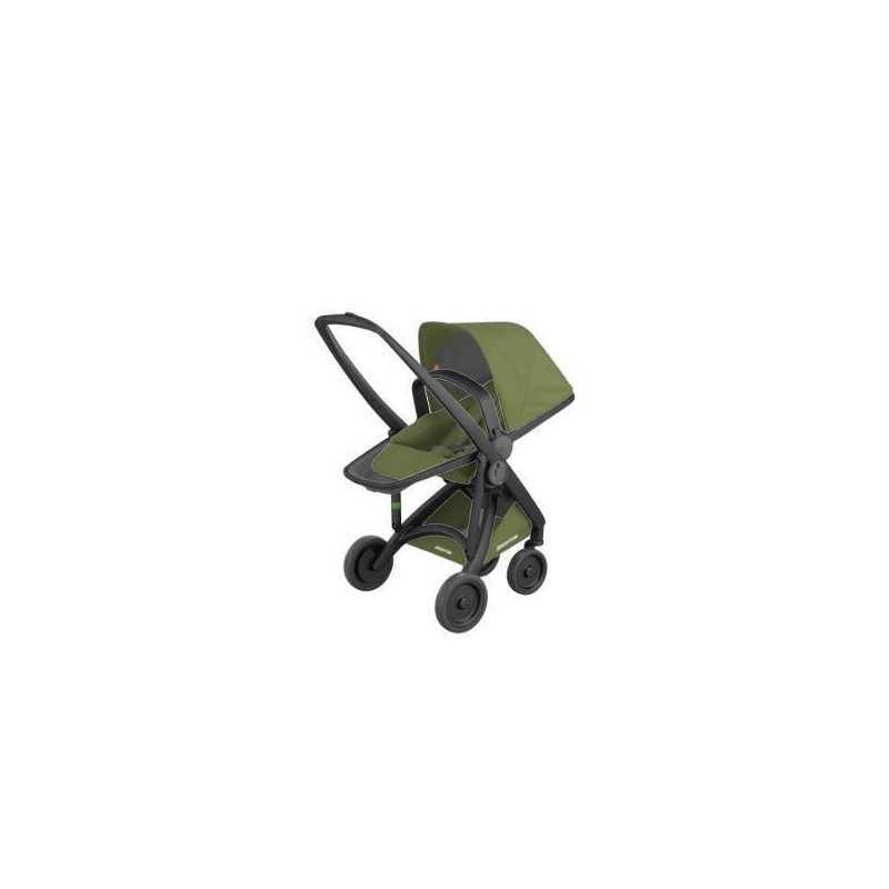 Greentom - carucior reversibil, 100% ecologic, black olive