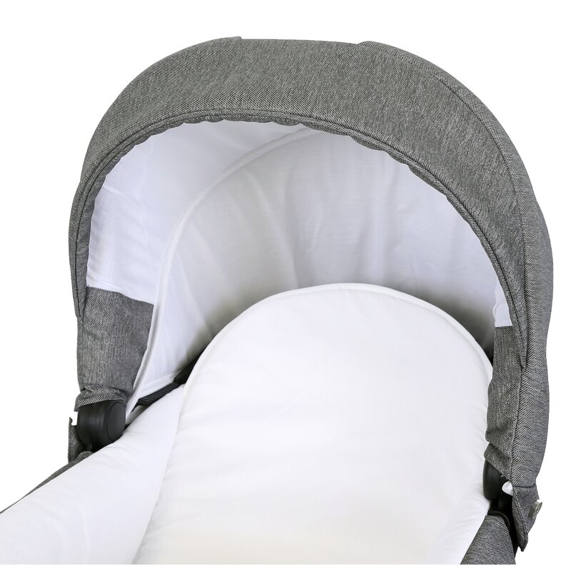Kunert - carucior molto 3 in 1 flori roz cadru grafit