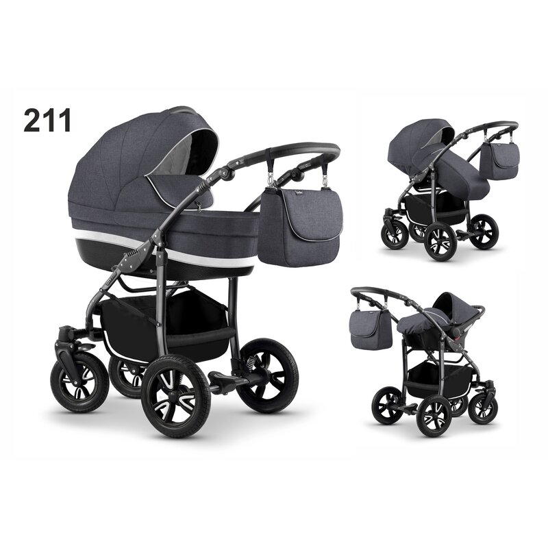 Mikado - carucior city star s-line 3 in 1 (culoare 211) grafit