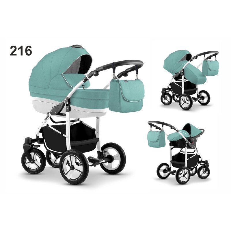 Mikado - carucior city star s-line 3 in 1 (culoare 216) menta