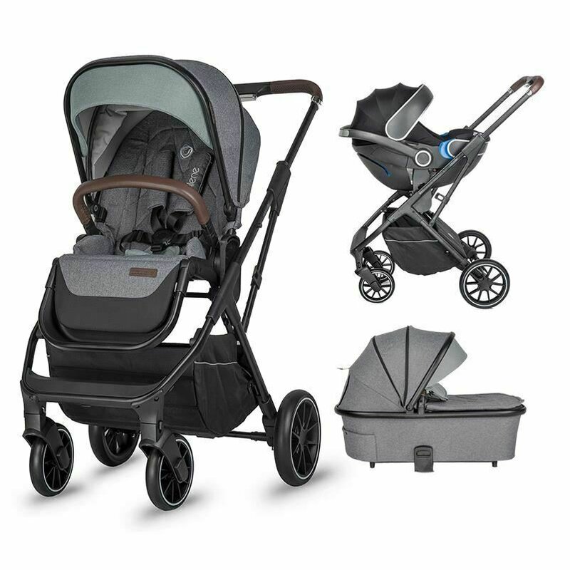 Coccolle - carucior modular 2in1 silene lunar rock+cos auto 0-13 kg gb idan satin black