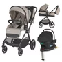 Carucior modular 4in1 Coccolle Lissia Butternut Beige cu Scoica auto iSize Coccolle Knox Black si Baza isofix iSize Coccolle Knox - 1
