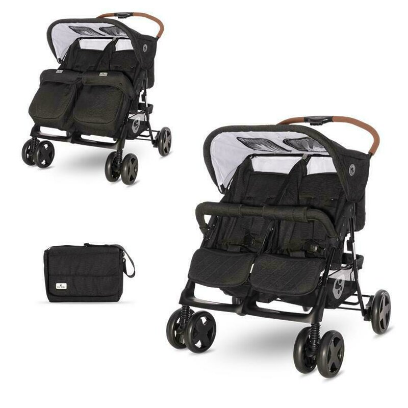 Lorelli - carucior gemeni sport twin, negru