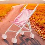 Carucior pentru papusi, Baby Mix, Tara, Pliabil, Cadru metalic, 50x28x54 cm, 3 ani+, Pink - 2