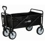 Carucior pliabil, FreeON, Pentru transportul diferitelor obiecte atat in casa, cat si in vacanta, Cu 2 buzunare, Maner reglabil 71-101 cm, Pana la 100 kg, 95x54x101 cm, Black - 2