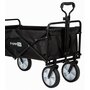 Carucior pliabil, FreeON, Pentru transportul diferitelor obiecte atat in casa, cat si in vacanta, Cu 2 buzunare, Maner reglabil 71-101 cm, Pana la 100 kg, 95x54x101 cm, Black - 4