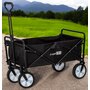 Carucior pliabil, FreeON, Pentru transportul diferitelor obiecte atat in casa, cat si in vacanta, Cu 2 buzunare, Maner reglabil 71-101 cm, Pana la 100 kg, 95x54x101 cm, Black - 7