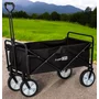 Carucior pliabil, FreeON, Pentru transportul diferitelor obiecte atat in casa, cat si in vacanta, Cu 2 buzunare, Maner reglabil 71-101 cm, Pana la 100 kg, 95x54x101 cm, Black - 7
