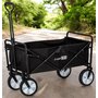 Carucior pliabil, FreeON, Pentru transportul diferitelor obiecte atat in casa, cat si in vacanta, Cu 2 buzunare, Maner reglabil 71-101 cm, Pana la 100 kg, 95x54x101 cm, Black - 6