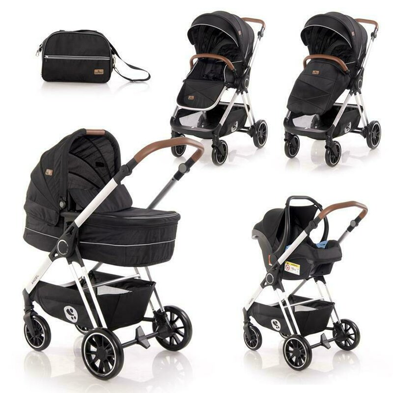 Lorelli - carucior 3 in 1 angel din aluminiu, negru