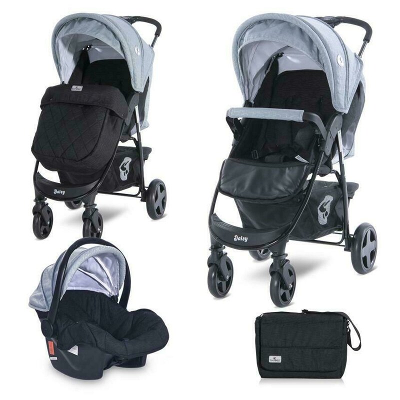 Lorelli - carucior 2 in 1 daisy basic, albastru/gri