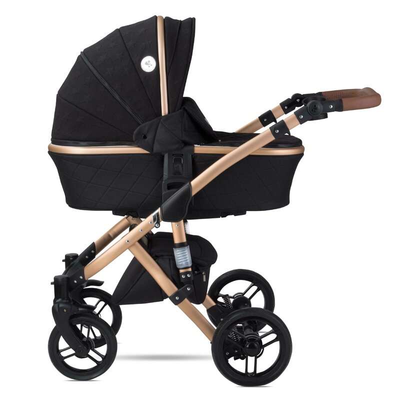 Carucior 2 In 1 Tala Beige 49 Lorelli - Carucior 2 in 1 Rimini Premium Stars, Negru