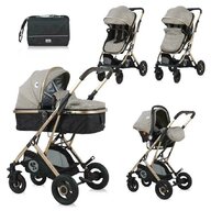 Lorelli - Carucior 3 in 1 Sena , Pearl,  Cadru din aluminiu, Bej