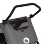 Carucior si remorca de bicicleta, Lionelo, Cama, Multifunctional, Pentru 1 sau 2 copii, Cu sistem de absorbtie a socurilor SIQ, Geamuri cu protectie solara, Gri, Resigilat - 7