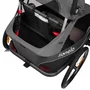 Carucior si remorca de bicicleta, Lionelo, Cama, Multifunctional, Pentru 1 sau 2 copii, Cu sistem de absorbtie a socurilor SIQ, Geamuri cu protectie solara, Gri, Resigilat - 9