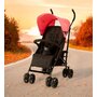 Carucior sport, Asalvo, Mombi 2, Pliabil, Pana la 15 kg, Cadru din otel, Greutate redusa 6 kg, Spatar reglabil in 2 pozitii, Capotina cu fereastra, Cos depozitare, Cu roti detasabile, 0 luni+, Pink - 2