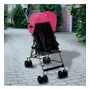 Carucior sport, Asalvo, Moving, Pliabil, Pana la 15 kg, Cadru din otel, Greutate redusa 4.9 kg, Cu suport fix pentru picioare, Capotina cu fereastra, 6 luni+, Ideal pentru plimbari si concedii, EN 1888:2018, Pink, Resigilat - 4