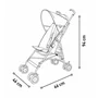 Carucior sport, Asalvo, Moving, Pliabil, Pana la 15 kg, Cadru din otel, Greutate redusa 4.9 kg, Cu suport fix pentru picioare, Capotina cu fereastra, 6 luni+, Ideal pentru plimbari si concedii, EN 1888:2018, Pink, Resigilat - 5