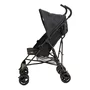 Carucior sport, BabyTrold, Jet, Usor- 4.3 kg, Pliere tip umbrela, Spatar ajustabil, Pana la 15 kg, 6 luni+, Negru - 2