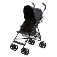 Carucior sport, BabyTrold, Jet, Usor- 4.3 kg, Pliere tip umbrela, Spatar ajustabil, Pana la 15 kg, 6 luni+, Negru