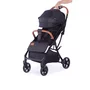 Carucior sport, BabyTrold, Piza, Pliere cu o mana, Usor- 7 kg, Spatar ajustabil in pozitii multiple, Pana la 22 kg, 6 luni+, Negru - 2