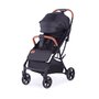 Carucior sport, BabyTrold, Piza, Pliere cu o mana, Usor- 7 kg, Spatar ajustabil in pozitii multiple, Pana la 22 kg, 6 luni+, Negru