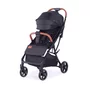 Carucior sport, BabyTrold, Piza, Pliere cu o mana, Usor- 7 kg, Spatar ajustabil in pozitii multiple, Pana la 22 kg, 6 luni+, Negru - 1