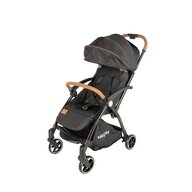 Carucior sport, BabyTrold, Skagen, Usor- 6.7 kg, Pliere automata, Spatar ajustabil in 3 pozitii, Pana la 15 kg, 6 luni+, Negru