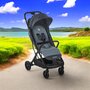 Carucior sport, Be Cool, Strike, Cu pliere automata, Roti cu suspensii, De la nastere pana la 22 Kg, 6.88 Kg, Be Azure - 3