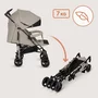 Carucior sport compact, Lionelo, Irma, Spatar ajustabil in 4 pozitii, Suport picioare reglabil, Manere rotative, Pliere tip umbrela, 6- 36 luni, Pana la 15 kg, Conform cu EN1888-1:2018, Bej - 15