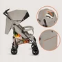 Carucior sport compact, Lionelo, Irma, Spatar ajustabil in 4 pozitii, Suport picioare reglabil, Manere rotative, Pliere tip umbrela, 6- 36 luni, Pana la 15 kg, Conform cu EN1888-1:2018, Bej - 16
