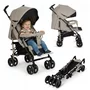 Carucior sport compact, Lionelo, Irma, Spatar ajustabil in 4 pozitii, Suport picioare reglabil, Manere rotative, Pliere tip umbrela, 6- 36 luni, Pana la 15 kg, Conform cu EN1888-1:2018, Bej - 3