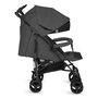 Carucior sport compact, Lionelo, Irma, Spatar ajustabil in 4 pozitii, Suport picioare reglabil, Manere rotative, Pliere tip umbrela, 6- 36 luni, Pana la 15 kg, Conform cu EN1888-1:2018, Gri inchis - 7