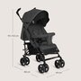 Carucior sport compact, Lionelo, Irma, Spatar ajustabil in 4 pozitii, Suport picioare reglabil, Manere rotative, Pliere tip umbrela, 6- 36 luni, Pana la 15 kg, Conform cu EN1888-1:2018, Gri inchis - 11