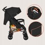 Carucior sport compact, Lionelo, Irma, Spatar ajustabil in 4 pozitii, Suport picioare reglabil, Manere rotative, Pliere tip umbrela, 6- 36 luni, Pana la 15 kg, Conform cu EN1888-1:2018, Negru Onyx - 15