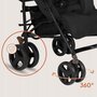 Carucior sport compact, Lionelo, Irma, Spatar ajustabil in 4 pozitii, Suport picioare reglabil, Manere rotative, Pliere tip umbrela, 6- 36 luni, Pana la 15 kg, Conform cu EN1888-1:2018, Negru Onyx - 16
