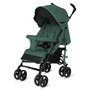 Carucior sport compact, Lionelo, Irma, Spatar ajustabil in 4 pozitii, Suport picioare reglabil, Manere rotative, Pliere tip umbrela, 6- 36 luni, Pana la 15 kg, Conform cu EN1888-1:2018, Verde smarald