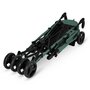Carucior sport compact, Lionelo, Irma, Spatar ajustabil in 4 pozitii, Suport picioare reglabil, Manere rotative, Pliere tip umbrela, 6- 36 luni, Pana la 15 kg, Conform cu EN1888-1:2018, Verde smarald - 10